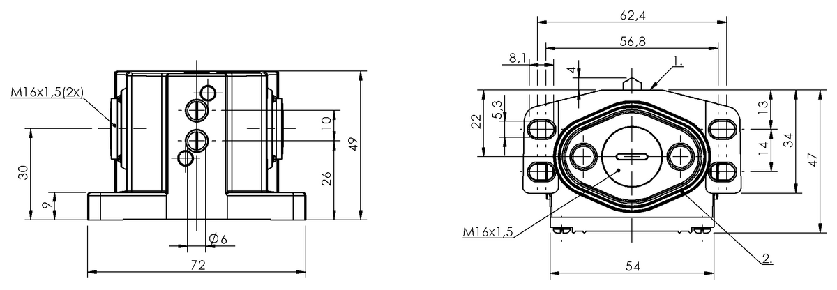 BNS01P8 - BNS 819-B02-D10-46-10 (Mekanik çok konumlu limit sviçler) - Görsel 2