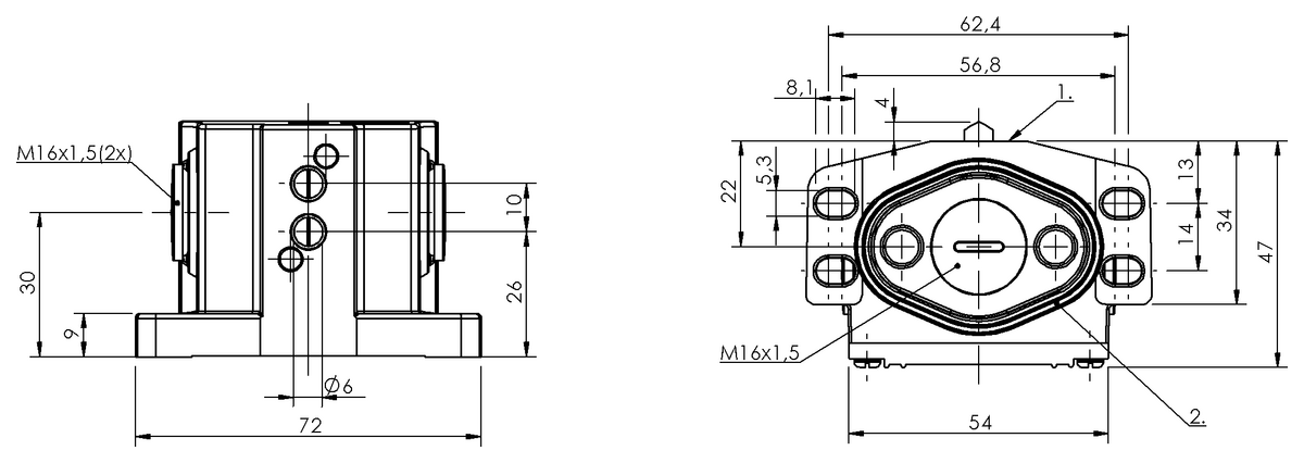 BNS01P9 - BNS 819-B02-D10-46-11 (Mekanik çok konumlu limit sviçler) - Görsel 2