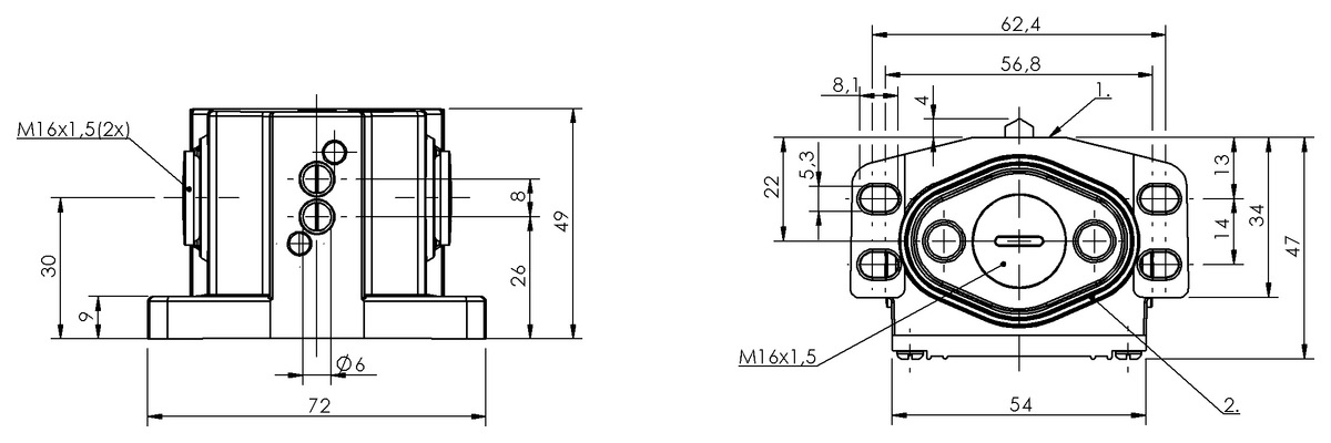 BNS01P2 - BNS 819-B02-D08-46-10 (Mekanik çok konumlu limit sviçler) - Görsel 2