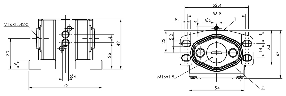 BNS01RE - BNS 819-B02-R08-46-11 (Mekanik çok konumlu limit sviçler) - Görsel 2