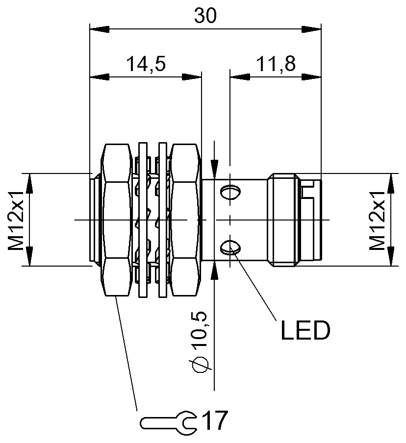 BES04Z1 - BES M12MB-PSC40B-S04G (Endüktif yakınlık anahtarları) - Görsel 2