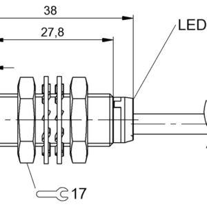 BES050M - BES M12EE-NOC80F-BV02 (Endüktif yakınlık anahtarları)
