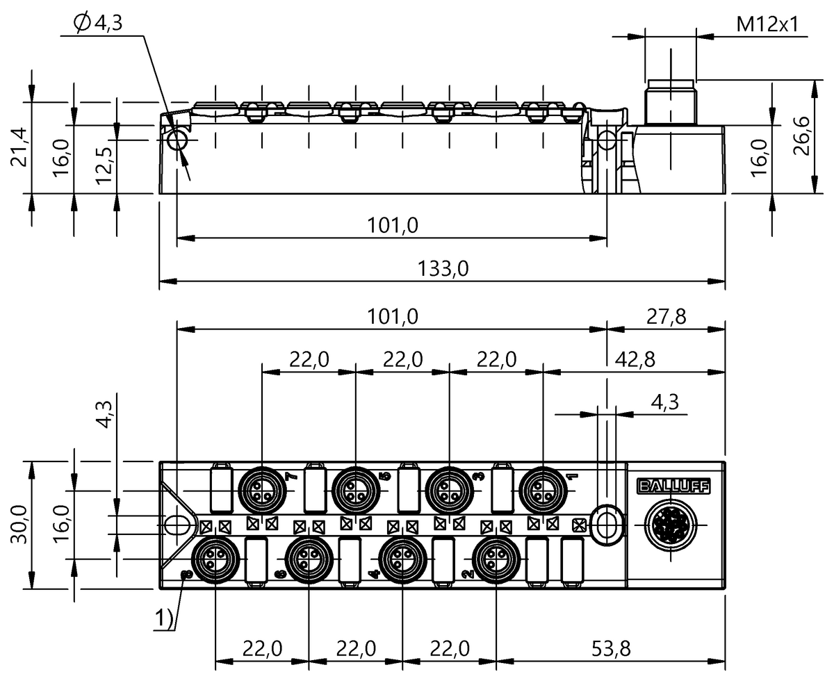 BPI00HJ - BPI 8M3030-5K-B0-SM4CT (Bağlantı blokları) - Görsel 2