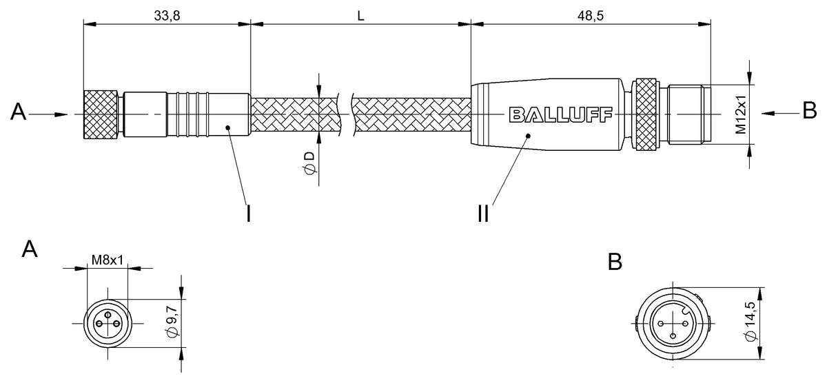 BCC0H8L - BCC W313-W413-3E-300-MW8334-010 (Çift uçlu kablo setleri) - Görsel 2