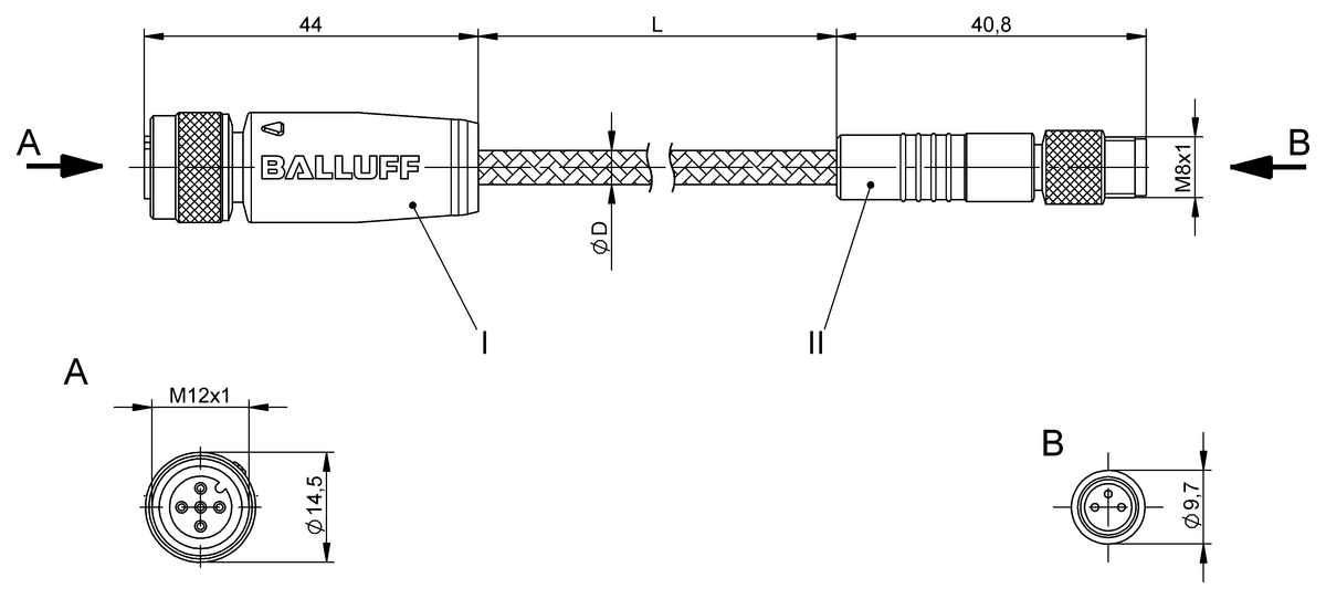 BCC0H88 - BCC W415-W313-3F-300-MW8334-030 (Çift uçlu kablo setleri) - Görsel 2