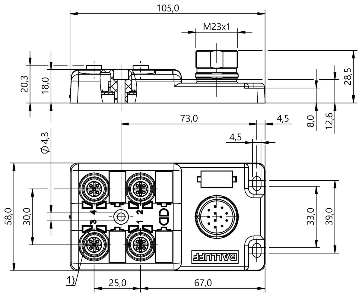 BPI00JA - BPI 4M4A40-2K-B0-SM6CT (Bağlantı blokları) - Görsel 2