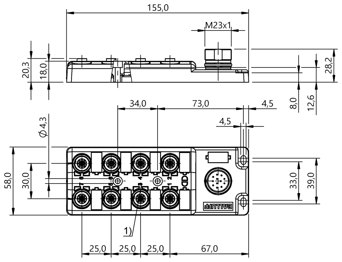 BPI00JP - BPI 8M4A40-2K-B0-SM6CT (Bağlantı blokları) - Görsel 2