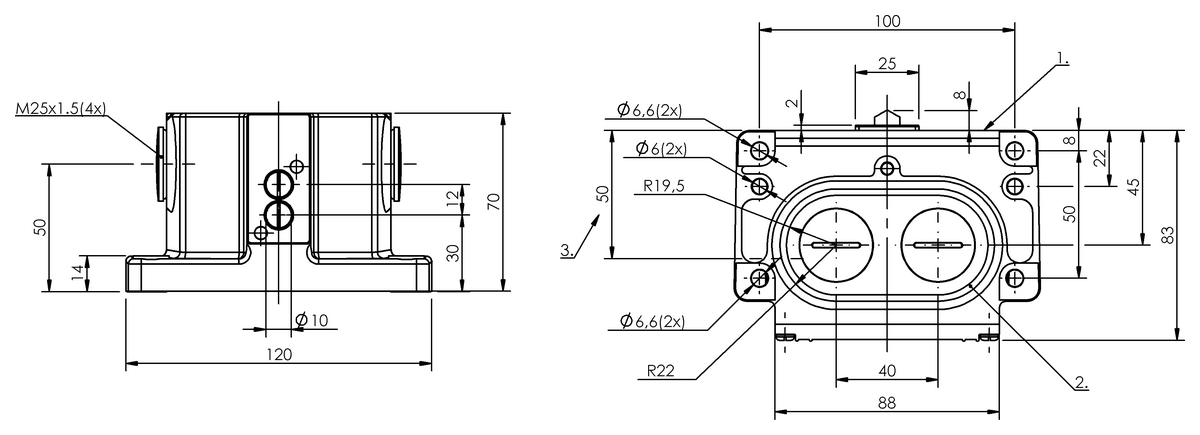 BNS051U - BNS 819-D02-D12-100-3B (Mekanik çok konumlu limit sviçler)