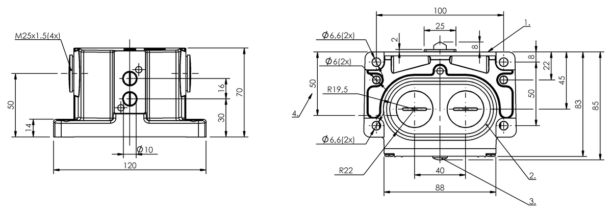BNS00AE - BNS 819-D02-D16-100-10-FD (Mekanik çok konumlu limit sviçler) - Görsel 2