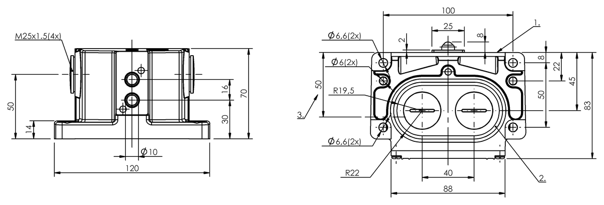 BNS00C1 - BNS 819-D02-K16-100-10 (Mekanik çok konumlu limit sviçler) - Görsel 2