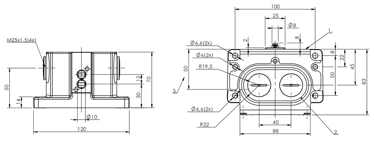 BNS00C9 - BNS 819-D02-R12-100-10 (Mekanik çok konumlu limit sviçler) - Görsel 2