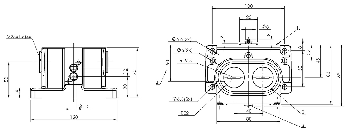 BNS00CA - BNS 819-D02-R12-100-10-FD (Mekanik çok konumlu limit sviçler) - Görsel 2