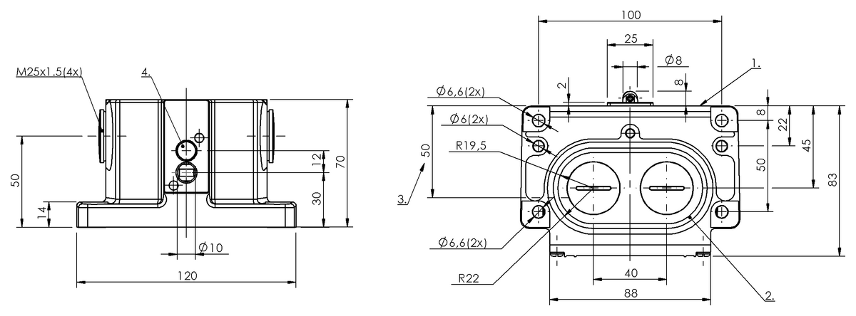 BNS00CK - BNS 819-D02-R12-100-55-1152 (Karışık bağlantılar içeren çok konumlu kam sviçleri) - Görsel 2