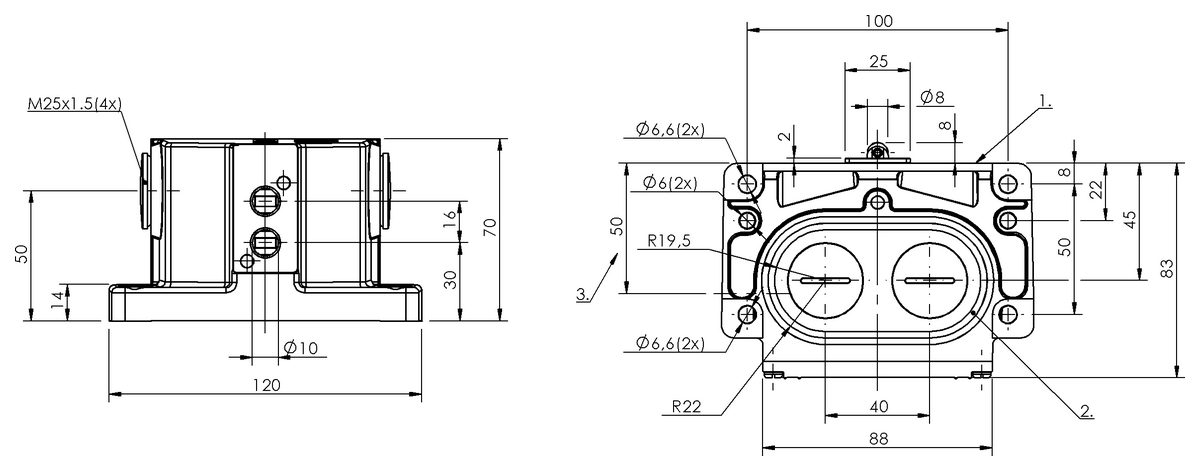BNS00CM - BNS 819-D02-R16-100-10 (Mekanik çok konumlu limit sviçler) - Görsel 2
