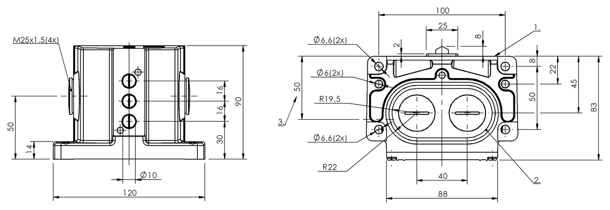 BNS00E2 - BNS 819-D03-D16-100-10 (Mekanik çok konumlu limit sviçler) - Görsel 2