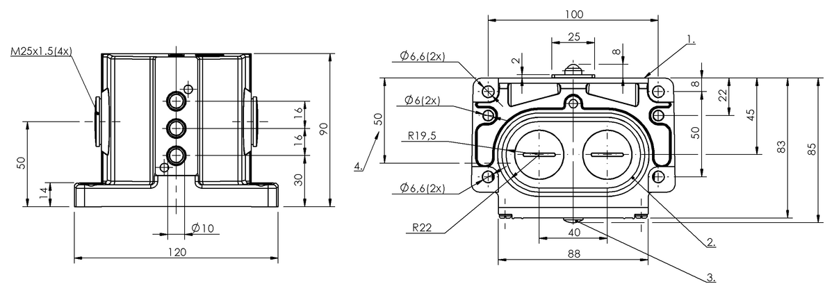 BNS00EL - BNS 819-D03-K16-100-10-FD (Mekanik çok konumlu limit sviçler) - Görsel 2