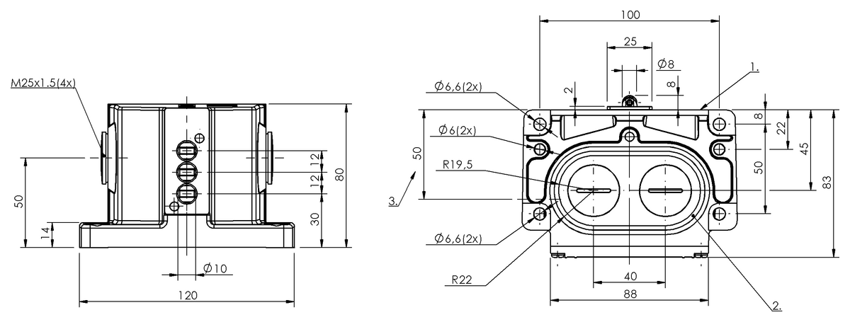 BNS00EM - BNS 819-D03-L12-100-10 (Mekanik çok konumlu limit sviçler) - Görsel 2