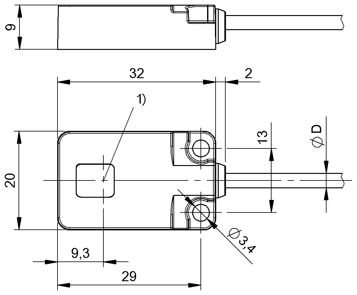 BOS021T - BOS R01E-X-KS20-02 (Karşılıklı tip sensörler) - Görsel 2