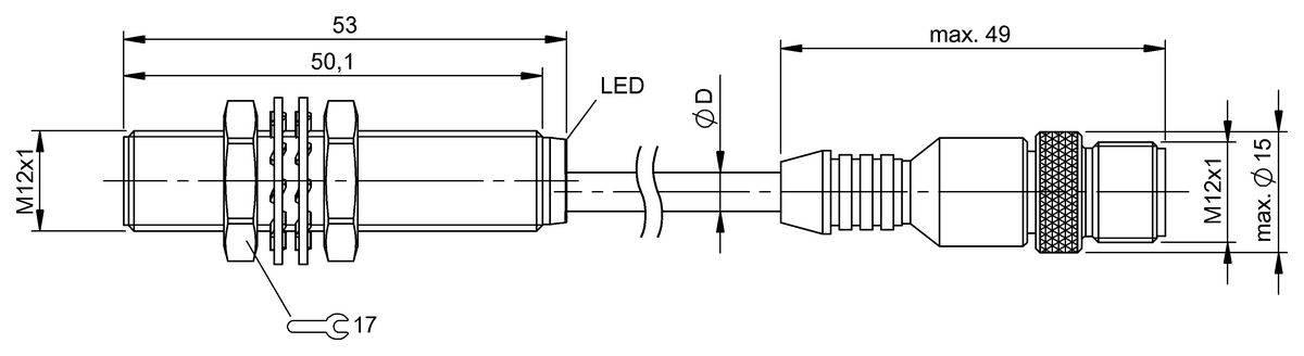 BES005P - BES M12MI-PSC20B-BP00,8-GS04 (Endüktif yakınlık anahtarları) - Görsel 2