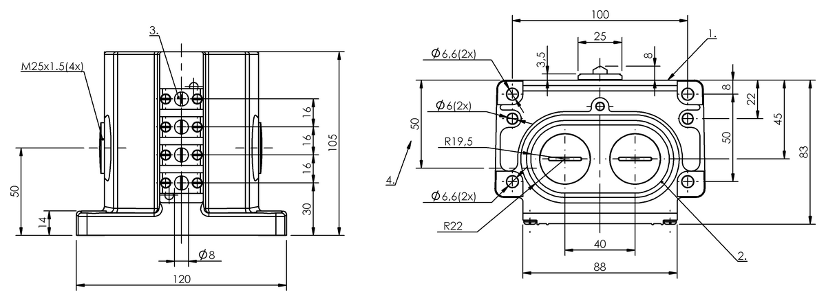 BNS00HJ - BNS 819-D04-E16-100-10 (Mekanik çok konumlu limit sviçler) - Görsel 2