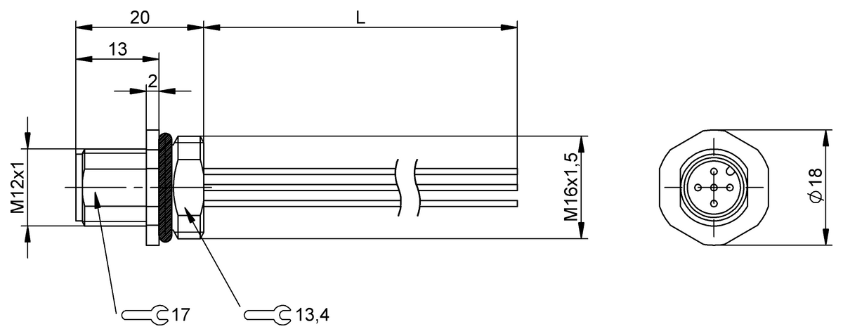 BCC0CY2 - BCC M455-0000-2A-RM072-020 (Flanş konnektörleri)