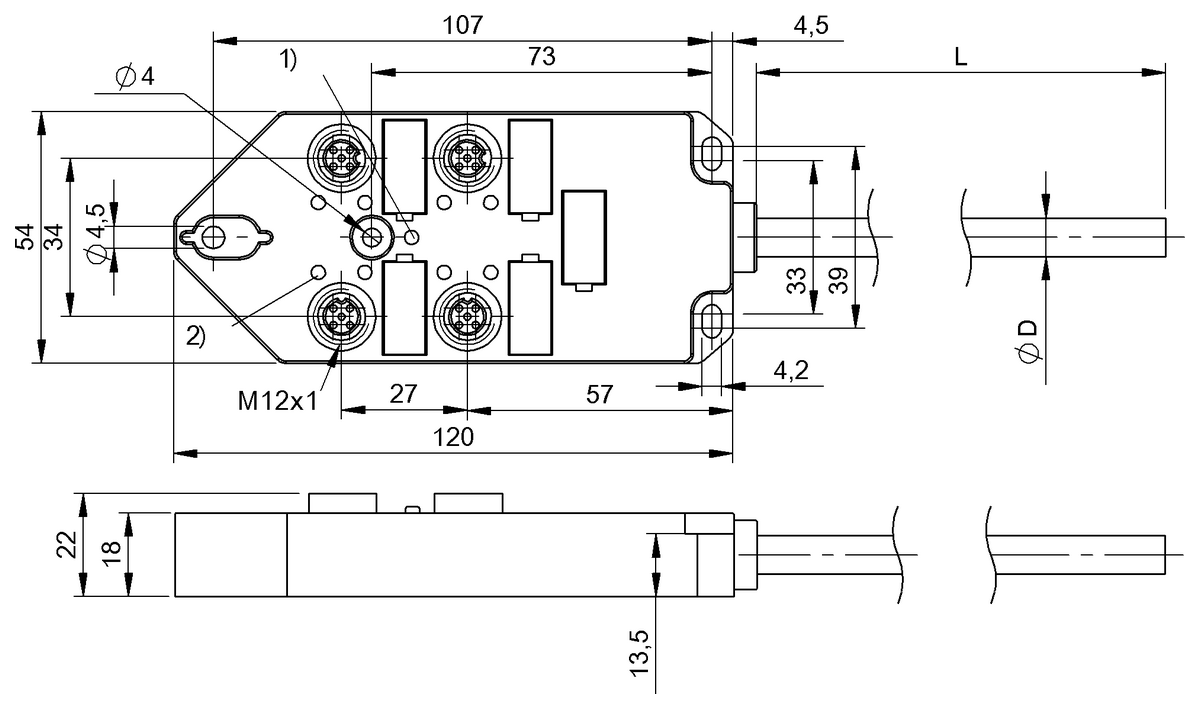 BPI002E - C04 T4L-00-PB-050M-E (Bağlantı blokları)