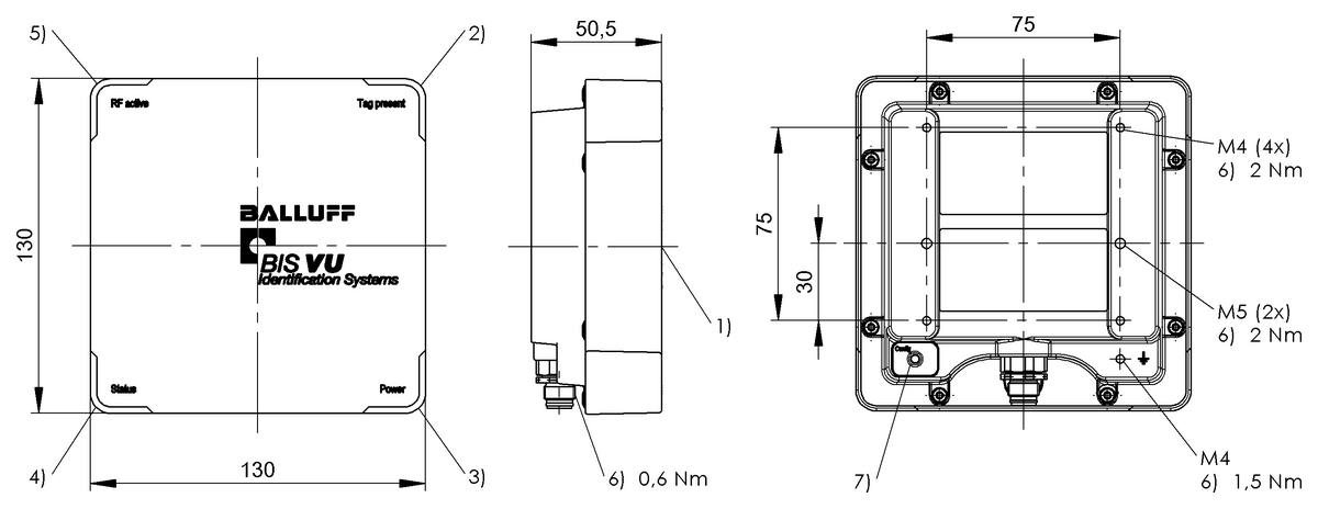 BIS015Z - BIS VU-320-C0-S4 (RFID UHF okuyucu (860...930 MHz)) - Görsel 2