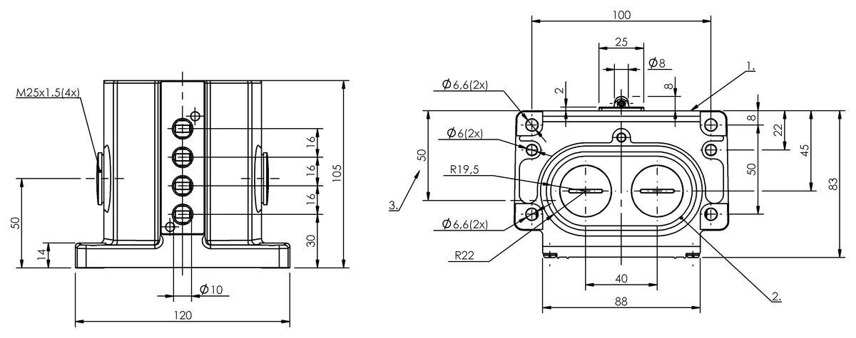 BNS00J9 - BNS 819-D04-R16-100-10 (Mekanik çok konumlu limit sviçler) - Görsel 2