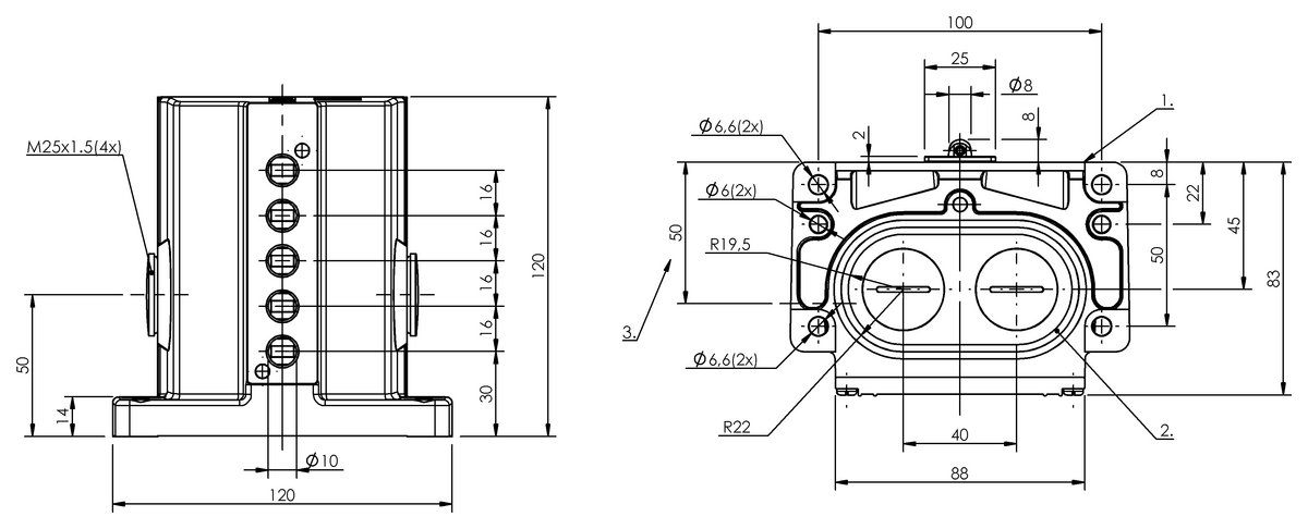 BNS00KE - BNS 819-D05-R16-100-10 (Mekanik çok konumlu limit sviçler) - Görsel 2