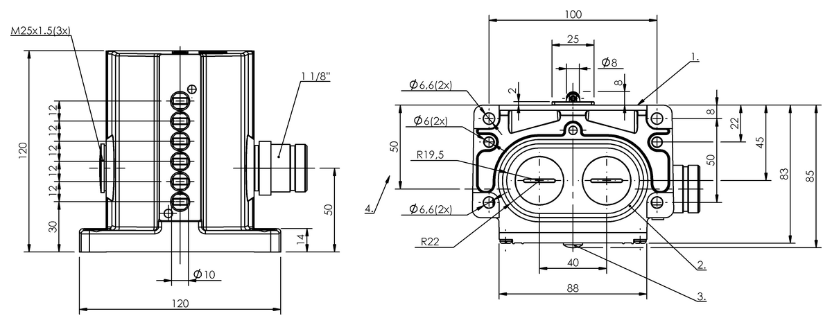 BNS00LE - BNS 819-D06-L12-100-10-FD-S90R (Mekanik çok konumlu limit sviçler) - Görsel 2