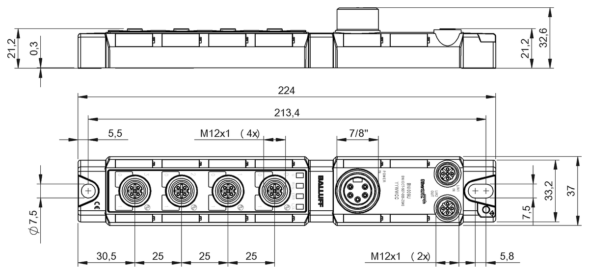 BNI009U - BNI ECT-507-005-Z040 (EtherCAT için ağ blokları) - Görsel 2
