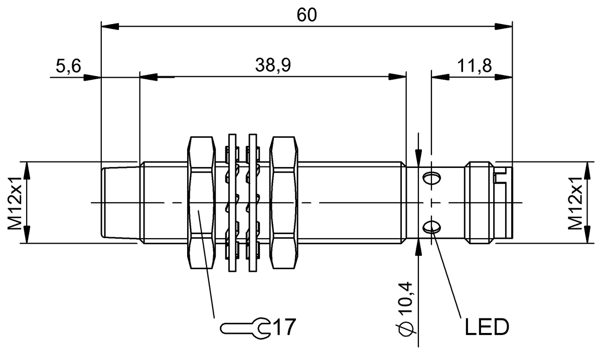 BES004F - BES M12MG-NSC80F-S04G (Endüktif yakınlık anahtarları) - Görsel 2