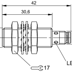 BES0545 - BES M12ME-NSC40B-S49G (Endüktif yakınlık anahtarları)