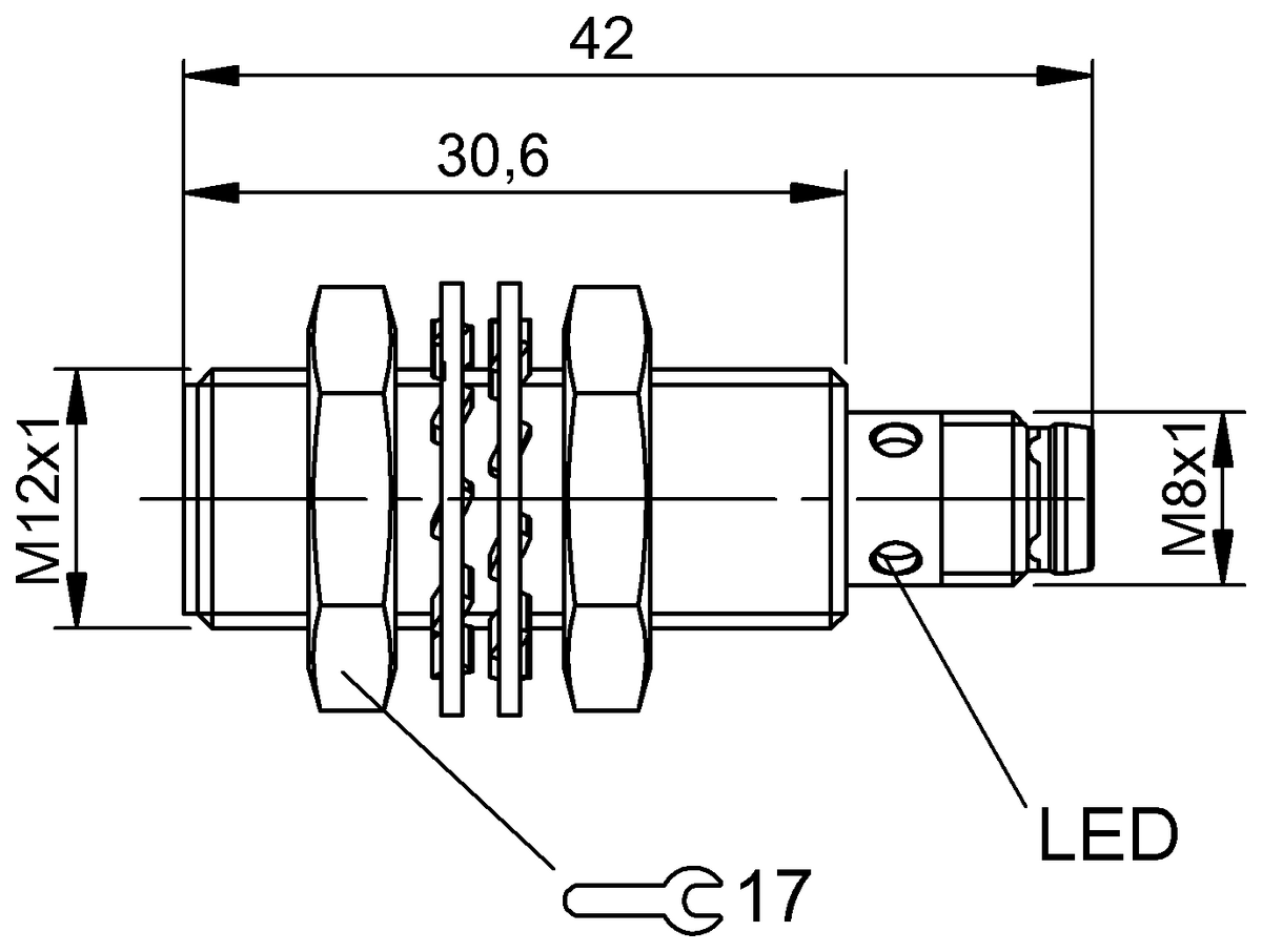 BES0545 - BES M12ME-NSC40B-S49G (Endüktif yakınlık anahtarları)