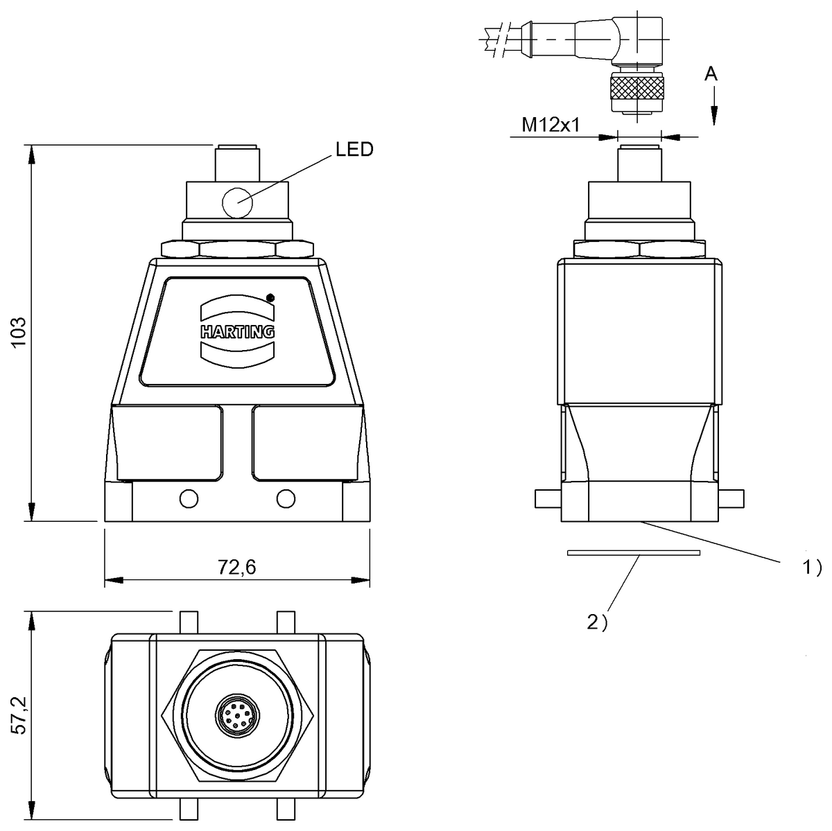 BIS0175 - BIS M-400-007-001-00-S115-SA1 (RFID HF okuyucu (13.56 MHz)) - Görsel 2