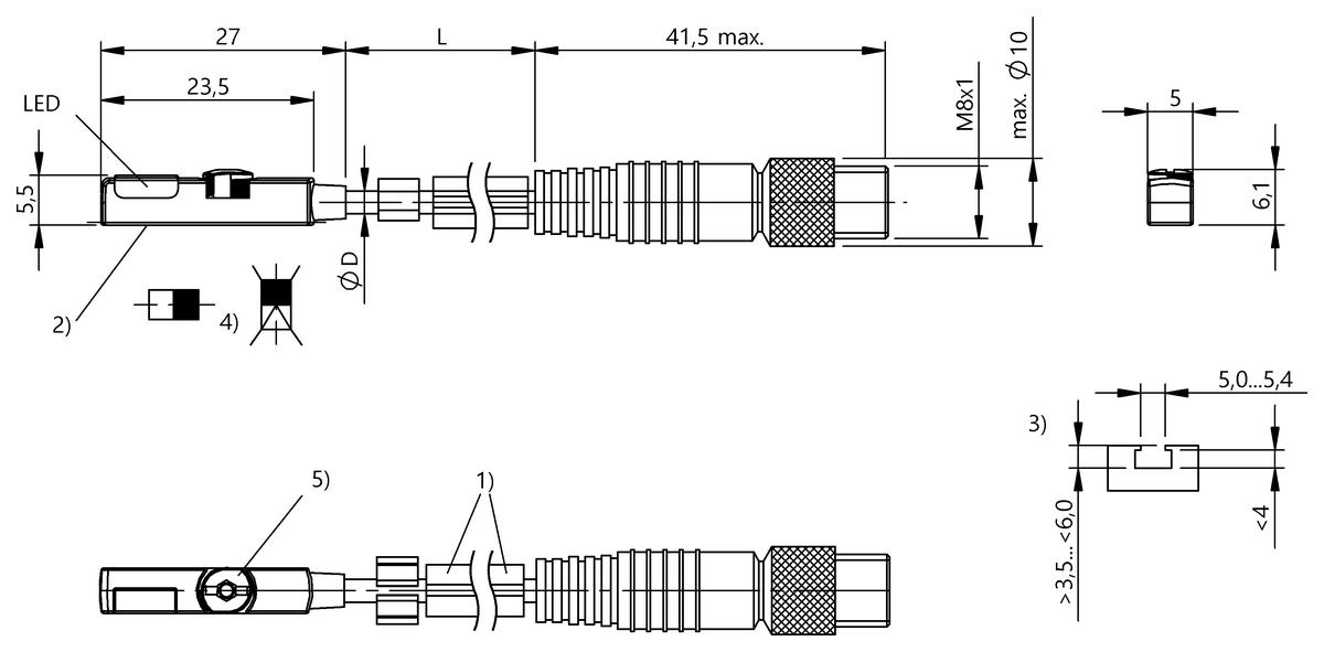 BMF00KC - BMF 235K-PS-C-2A-SA6-S49-00,5 (Farklı kanal şekilleri için silindir anahtarları) - Görsel 2