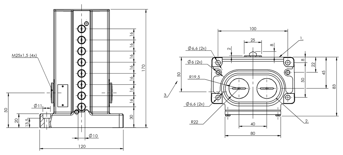 BNS00M4 - BNS 819-D08-D16-100-10 (Mekanik çok konumlu limit sviçler) - Görsel 2