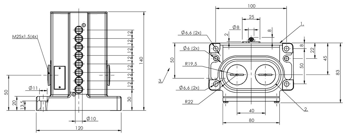 BNS00MK - BNS 819-D08-L12-100-10 (Mekanik çok konumlu limit sviçler) - Görsel 2