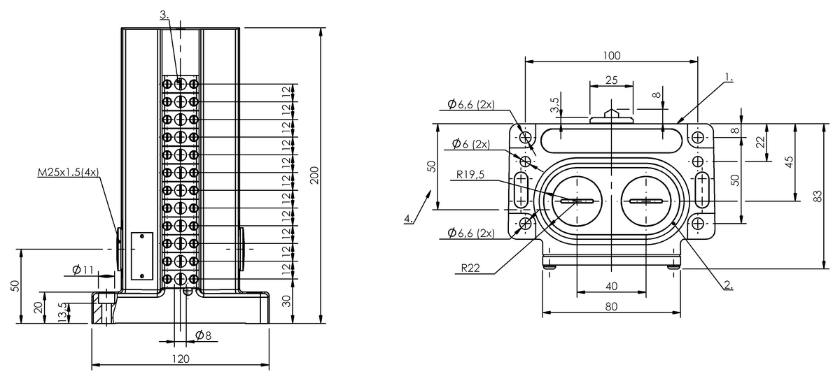 BNS00NT - BNS 819-D12-E12-100-10 (Mekanik çok konumlu limit sviçler) - Görsel 2