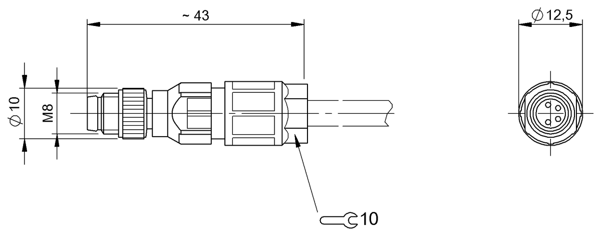 BCC0HLZ - BCC M334-0000-20-000-13X450-000 (Kablo montaj konnektörleri) - Görsel 2