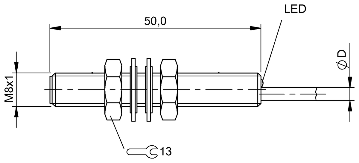 BES003M - BES M08MI-PSC20B-BV05 (Endüktif yakınlık anahtarları) - Görsel 2