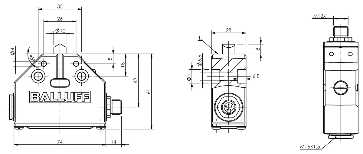 BNS000L - BNS 819-FD-60-101-S80R (Mekanik tek konumlu limit sviçleri) - Görsel 2