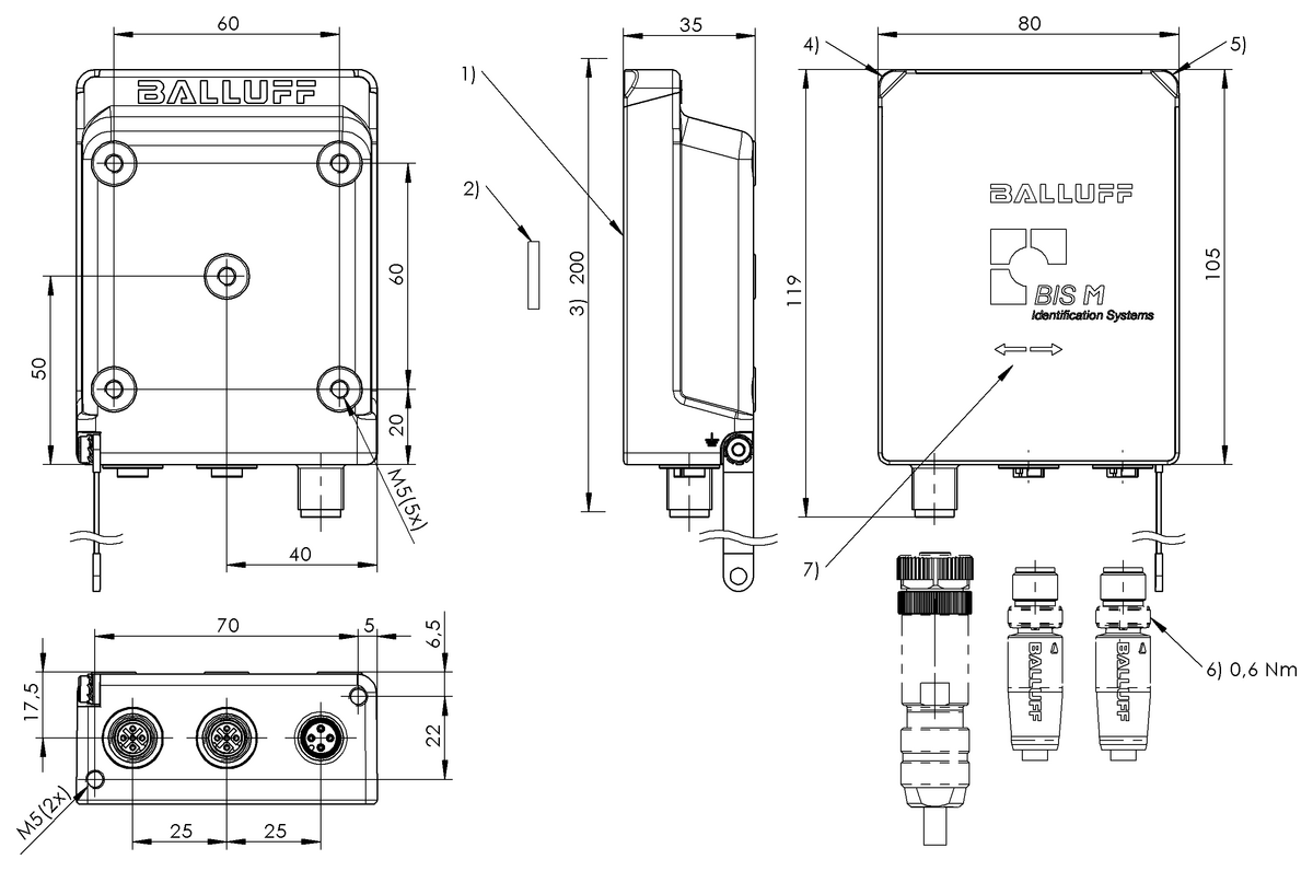BIS018C - BIS M-4006-034-002-ST4 (RFID HF okuyucu (13.56 MHz)) - Görsel 2