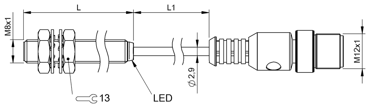 BES00NF - BES 516-324-E4-C-S4-01,5 (Endüktif yakınlık anahtarları) - Görsel 2
