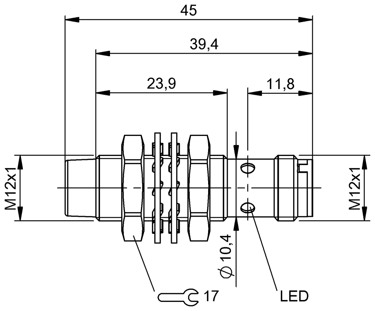 BES01PY - BES M12MD-PSC80F-S04G (Endüktif yakınlık anahtarları) - Görsel 2