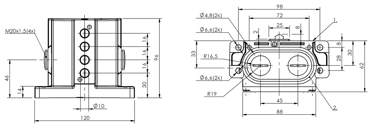 BNS01JZ - BNS 819-D04-D16-62-10 (Mekanik çok konumlu limit sviçler) - Görsel 2