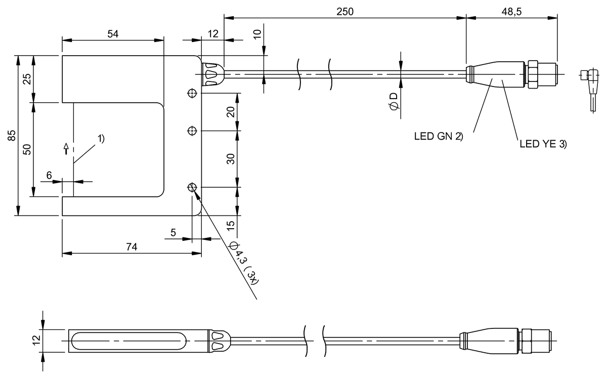 BGL004L - BGL 50F-001-00,2-S4 (Çatal ışık bariyerleri ve açılı ışık bariyerleri) - Görsel 2