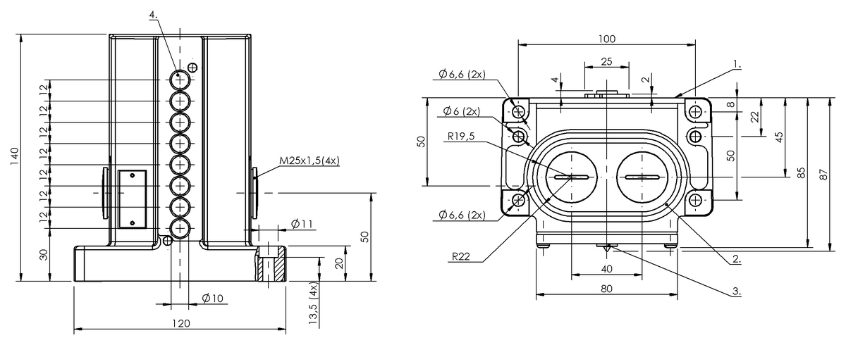 BNS03C0 - BNS 816-B08-NA-12-602-11 (Endüktif çok konumlu limit sviçler) - Görsel 2