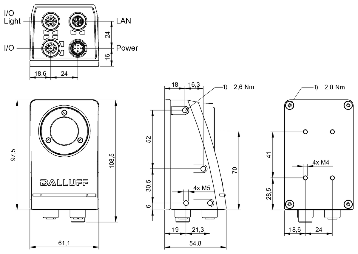 BVS002C - BVS SC-M1280Z00-07-000 (Makine görüntü için SmartCamera) - Görsel 2