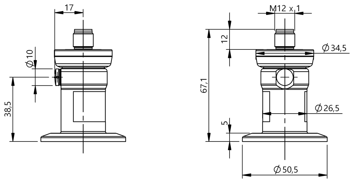 BSP00W3 - BSP B002-ZT004-A06A1A-S4-006 (Analog basınç sensörleri) - Görsel 2